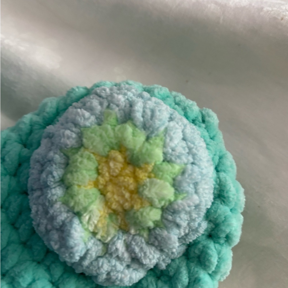Blue and Green Plush Peacock Toy - Picture 7 of 15